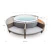 Spa exterior Fiji con recubrimiento 279x40x56 cm Full Surround