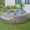 Kit Half Surround 306 con piscina Steel Pro Max 305 x 100 cm