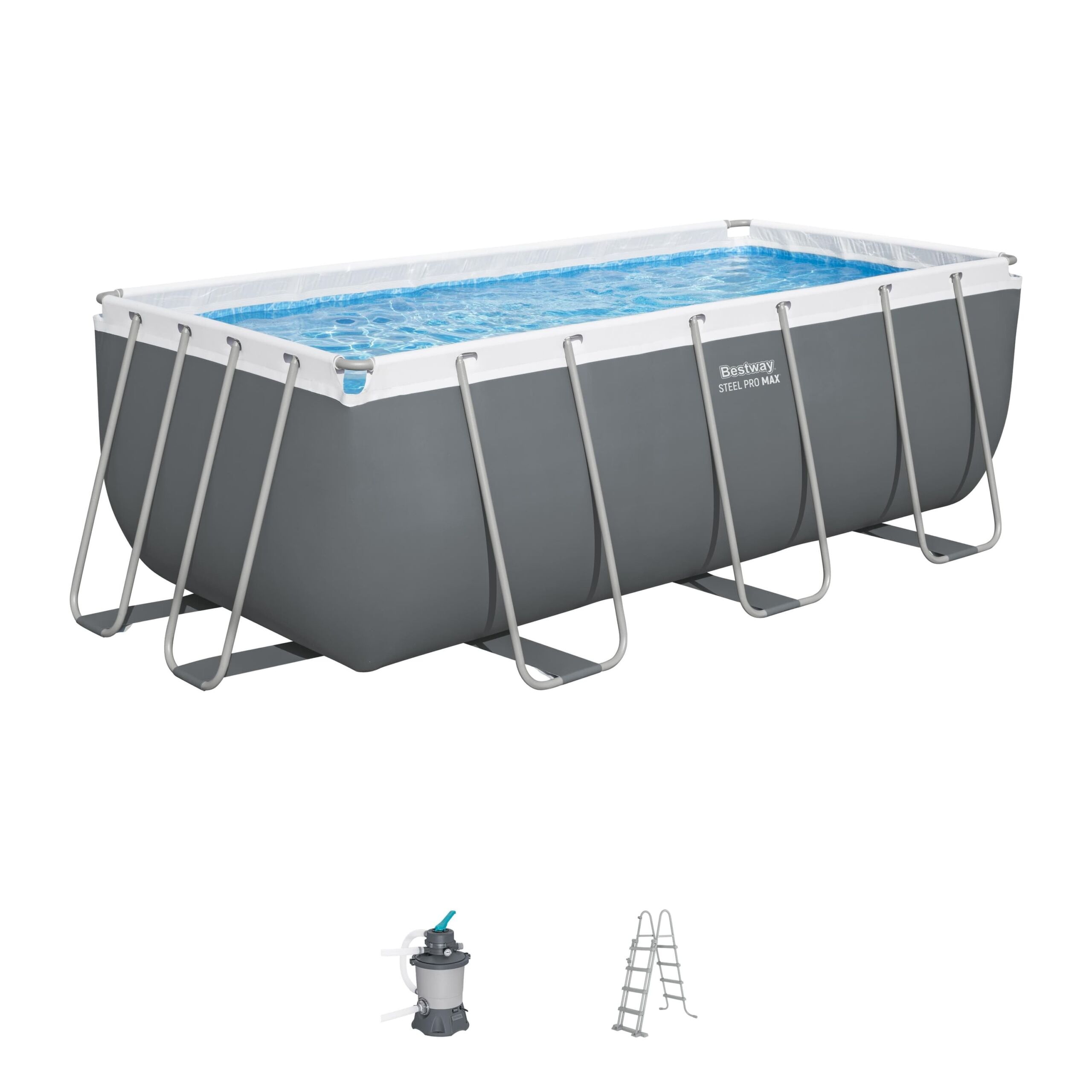 Piscina Desmontable DEPURADORA ARENA Power Steel 4,12 m x 2,01 m x 1,22 m