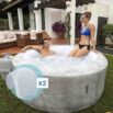 Pack Spa Zurich Airjet para 4 personas + 2 reposacabezas Lay Z spa