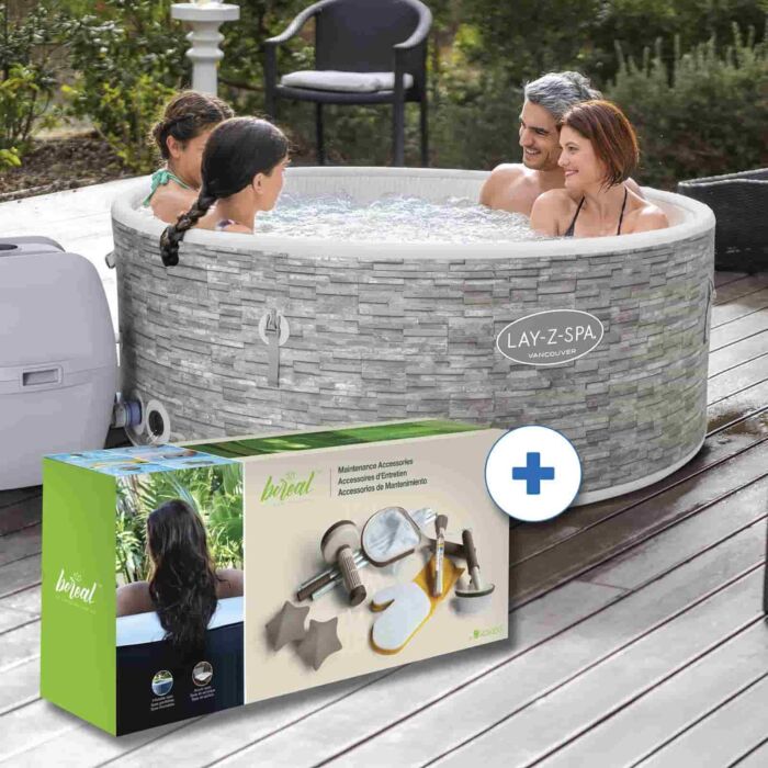 Pack Spa Vancouver Airjet de 155 x 60 cm y Kit de limpieza
