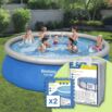 Pack Piscina Fast Set Ø457 x 122 cm + suelo + cobertor solar