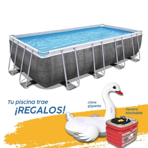 Pack piscina rectangular Power Steel 5,49 × 2,74 × 1,22 m + Kit de regalo