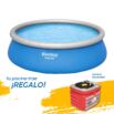 Piscina hinchable circular Fast Set 4.57 m x 1.22 m + nevera de regalo