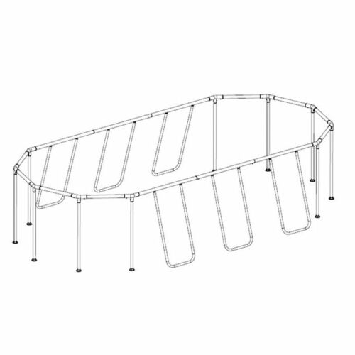 Marco de piscina de 610 x366 x122 cm