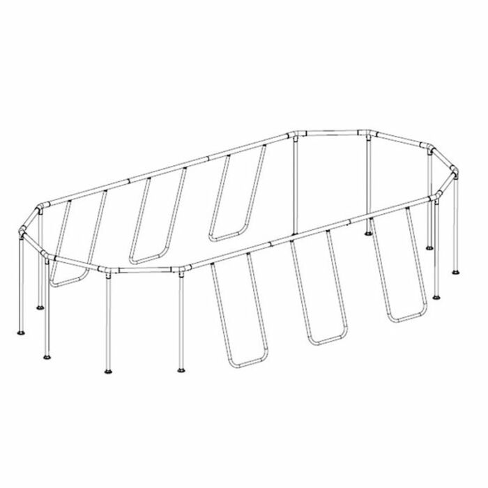 Marco de piscina de 610 x366 x122 cm