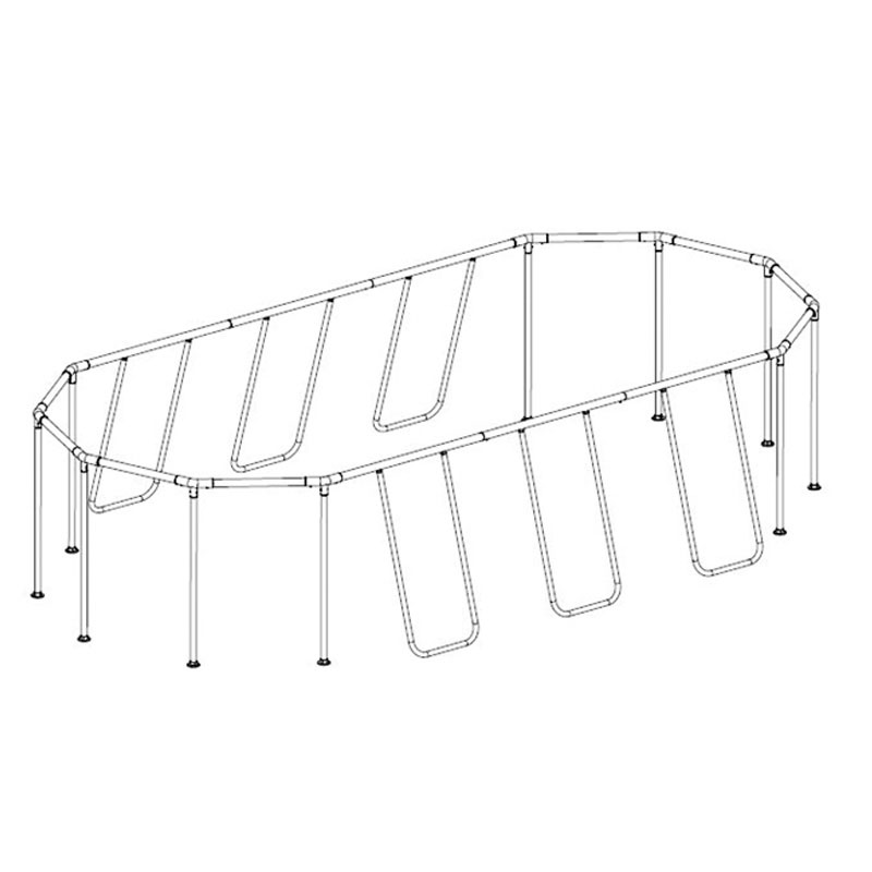 Marco de piscina de 610 x366 x122 cm