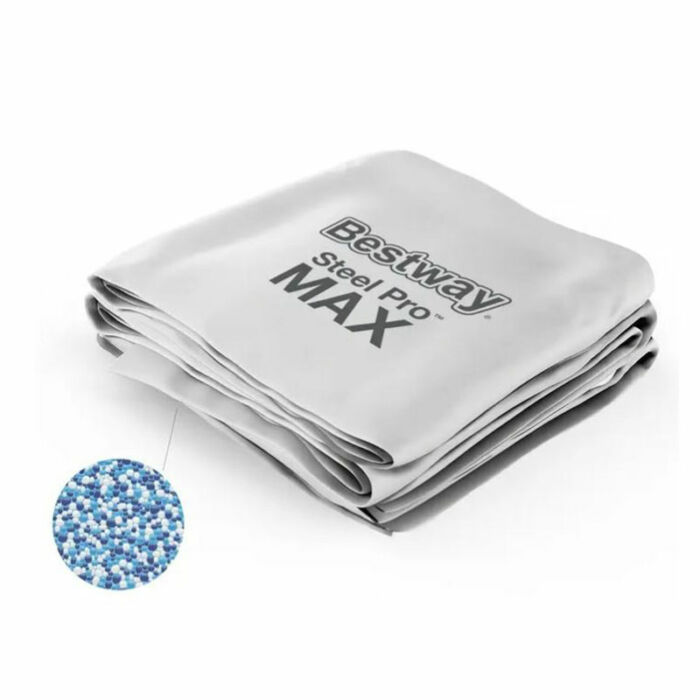 Liner gris claro piscina redonda Steel Pro MAX™ 427 x 107 cm