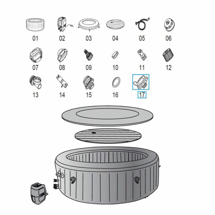 Válvula de rosca para LAY-Z-SPA®