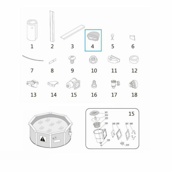 Liner piscina Hydrium 3,60 x 1,20 m