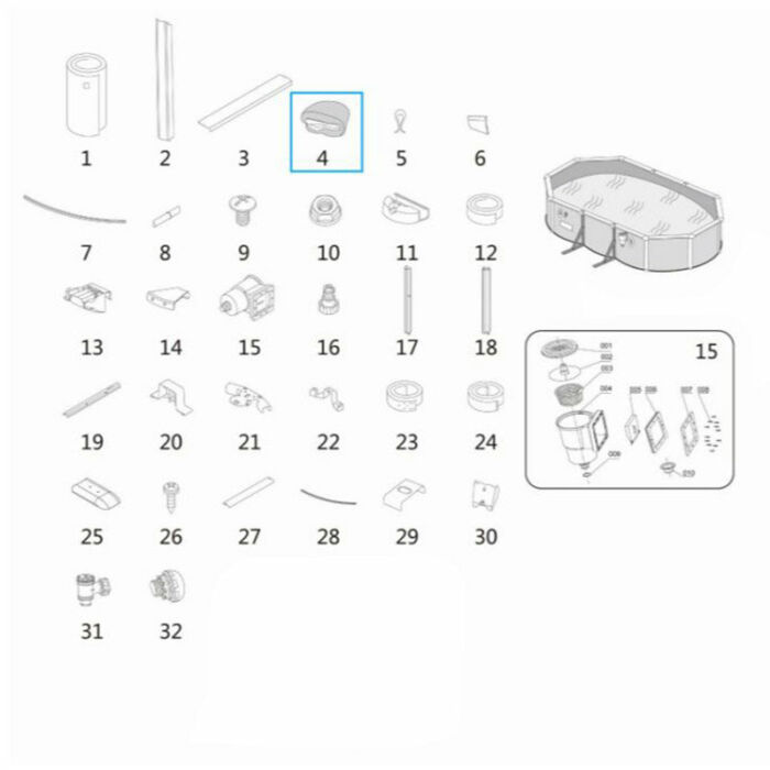Liner piscina Hydrium 5,00m x 3,60m x 1,20 m