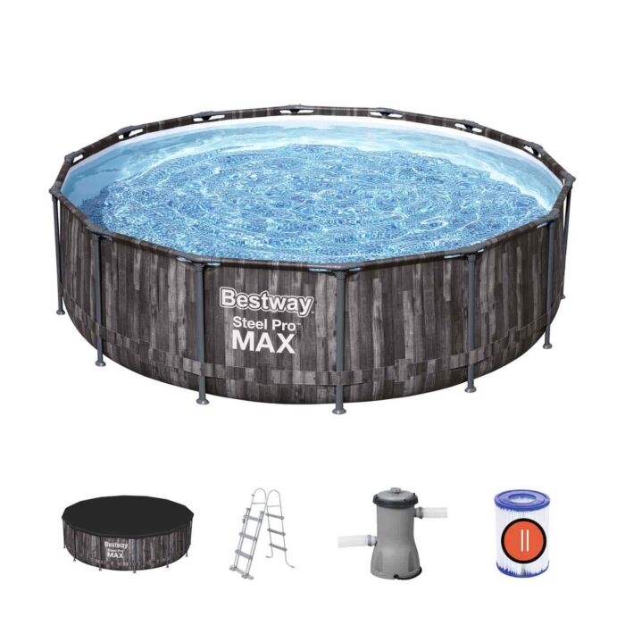 Piscina desmontable redonda Steel Pro MAX 4,27 m x 1,07 m Piscina desmontable redonda Steel Pro MAX 4,27 m x 1,07 m