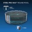 Piscina desmontable redonda Steel Pro MAX 4,27 m x 1,07 m Piscina desmontable redonda Steel Pro MAX 4,27 m x 1,07 m