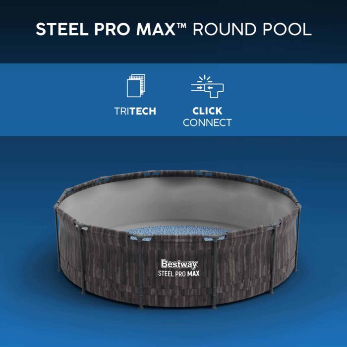 Piscina desmontable redonda Steel Pro MAX 4,27 m x 1,07 m Piscina desmontable redonda Steel Pro MAX 4,27 m x 1,07 m