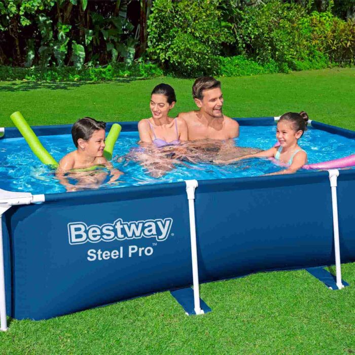 Piscina desmontable rectangular Steel Pro 2,59 m x 1,70 m x 61 cm