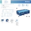 Piscina desmontable rectangular Steel Pro 2,59 m x 1,70 m x 61 cm