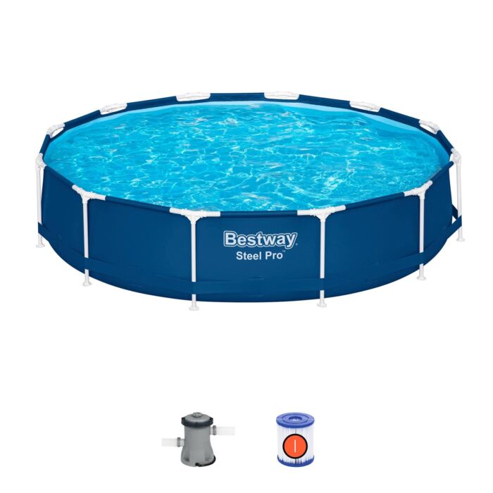 Piscina desmontable redonda Steel Pro MAX 3,66 m x 76 cm Piscina desmontable redonda Steel Pro MAX 3,66 m x 76 cm