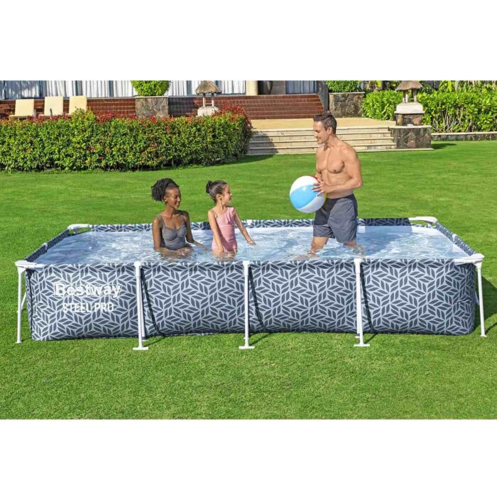 Piscina desmontable rectangular Steel Pro 3,66m x 2,01m x 66 cm