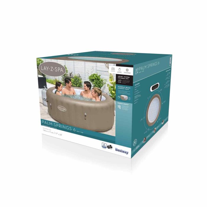 Spa de hidromasaje inflable para 4-6 pers. Lay-Z-Spa Palm Springs AirJet 6
