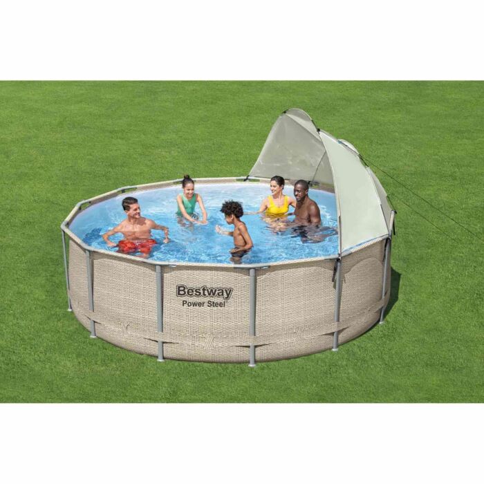Toldo para piscinas Bestway de diámetro 3,05m y 5,49m