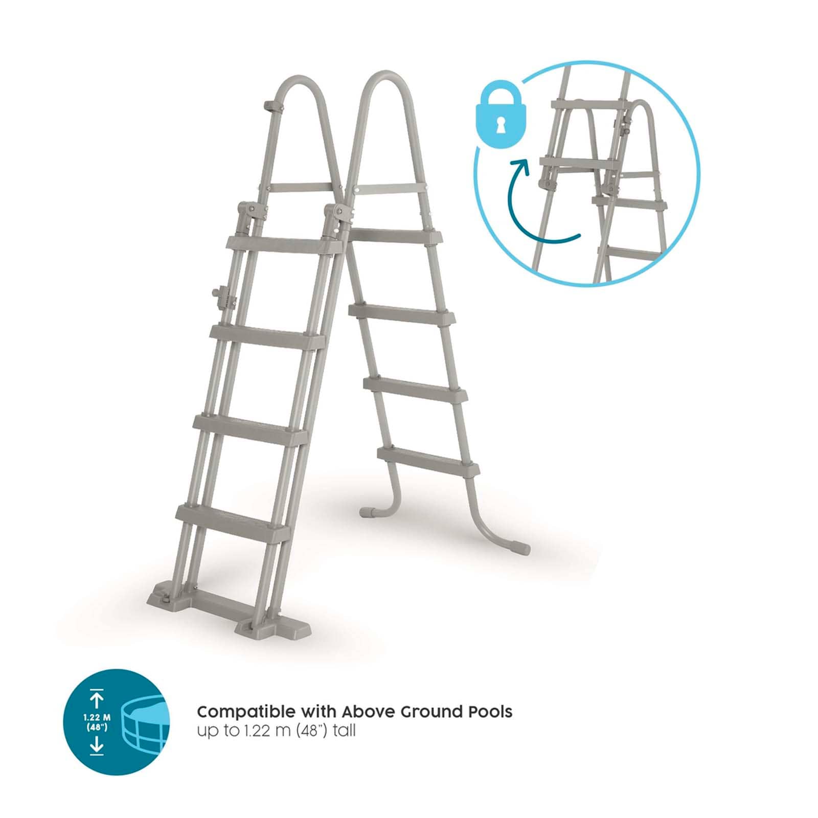 Escalera para piscinas Flip & Lock 1,22 m