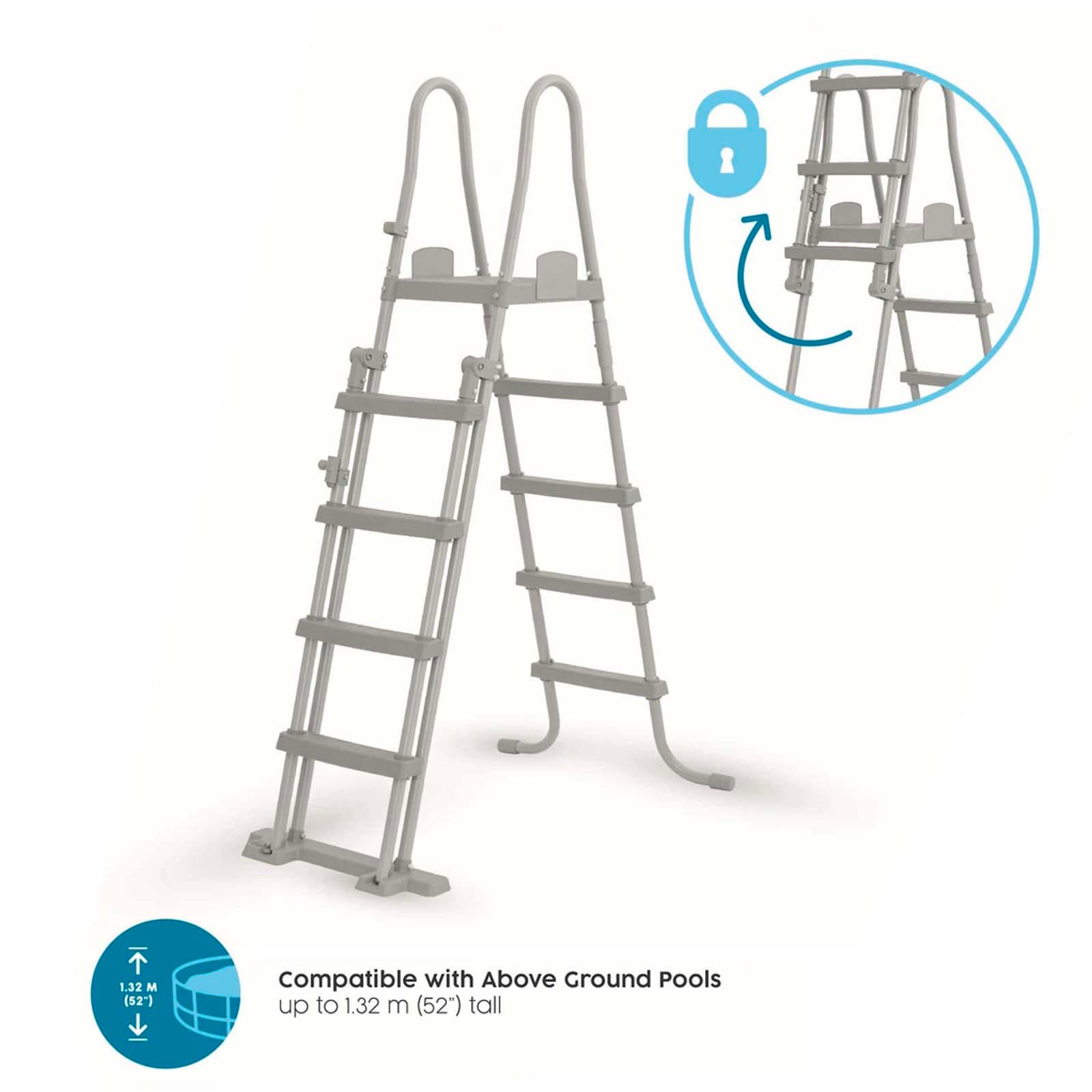 Escalera para piscinas Bestway Flip & Lock 1,32 m