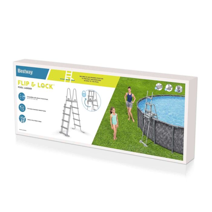 Escalera para piscinas Bestway Flip & Lock 1,32 m