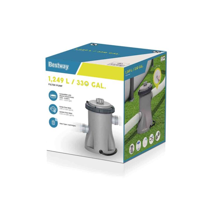 Depuradora de cartucho piscinas Bestway de 1.249 L Depuradora de cartucho piscinas Bestway de 1.249 L