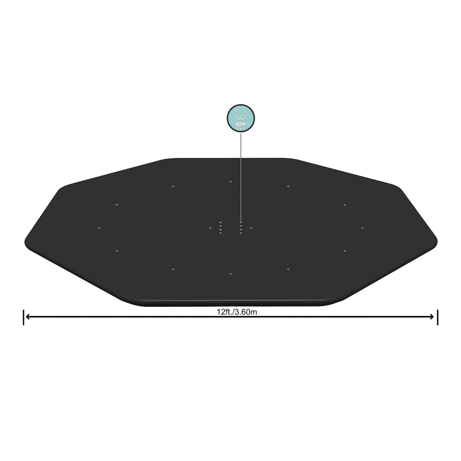 Cubierta piscinas desmontables redondas de 3,66m y 3,96m