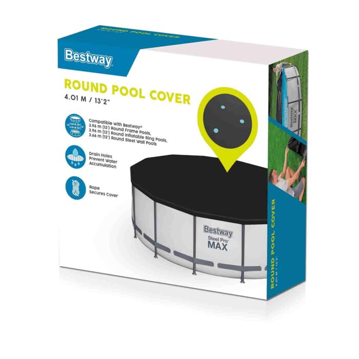 Cubierta piscinas desmontables redondas de 3,66m y 3,96m