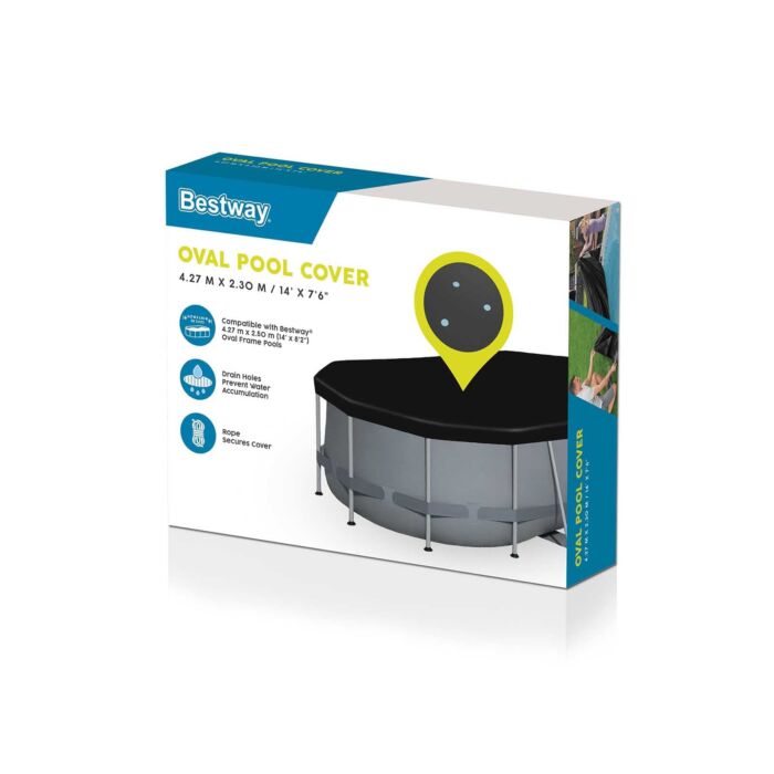 Cubierta ovalada para piscinas de 4,27 m x 2,50 m