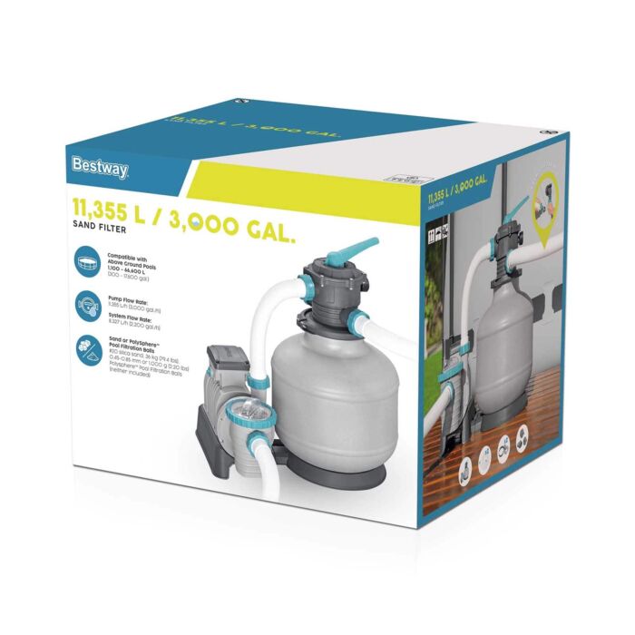 Depuradora de arena piscinas Bestway de 11.355 L