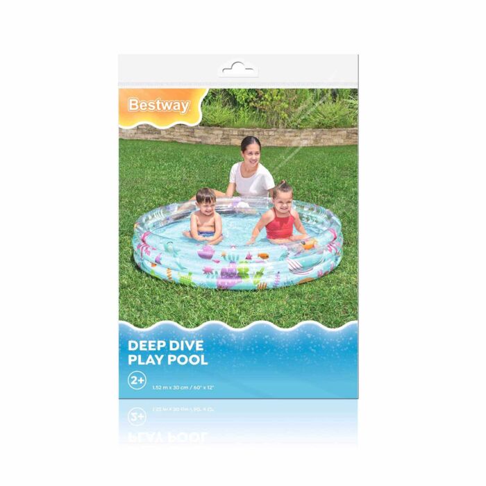 Piscina hinchable Deep Dive con 3 anillos 1,52m x 30cm