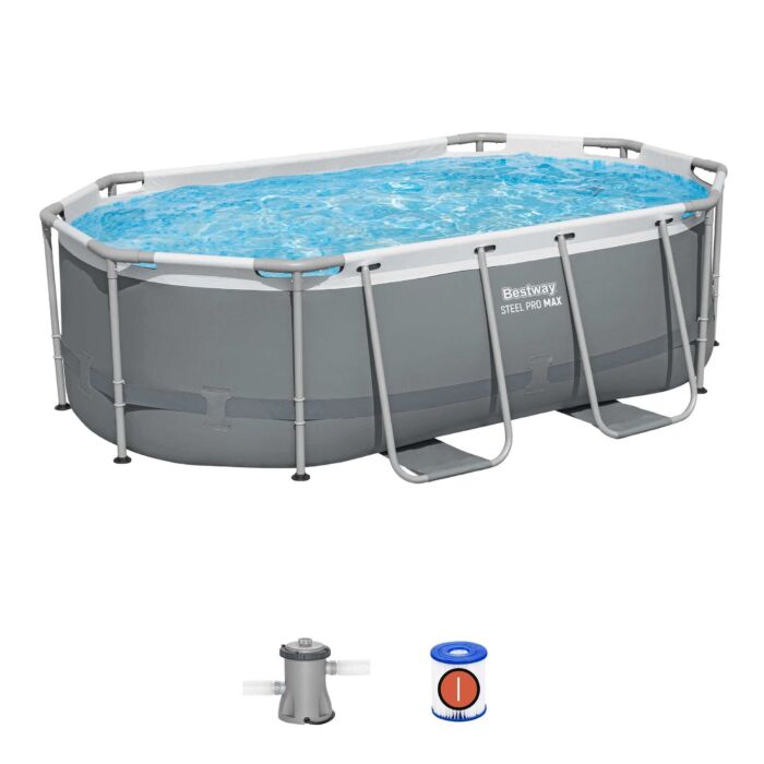 Piscina desmontable ovalada Steel Pro MAX 3,05m x 2,00m x 84 cm Piscina desmontable ovalada Steel Pro MAX 3,05m x 2,00m x 84 cm