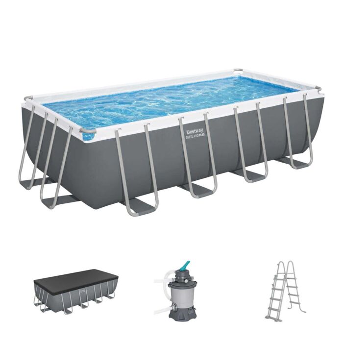 Piscina desmontable rectangular DEPURADORA ARENA 4,88m x 2,44m x 1,22m