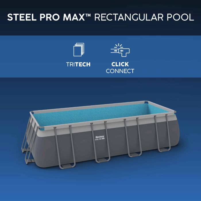 Piscina desmontable rectangular DEPURADORA ARENA 4,88m x 2,44m x 1,22m