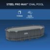 Piscina desmontable ovalada Steel Pro MAX de Bestway 5,49m x 2,74m x 1,22m