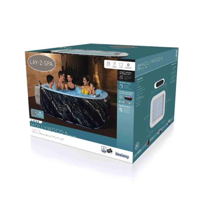 Spa hinchable 4-6 pers. Lay-Z-Spa Hollywood Luxe Spa hinchable 4-6 pers. Lay-Z-Spa Hollywood Luxe