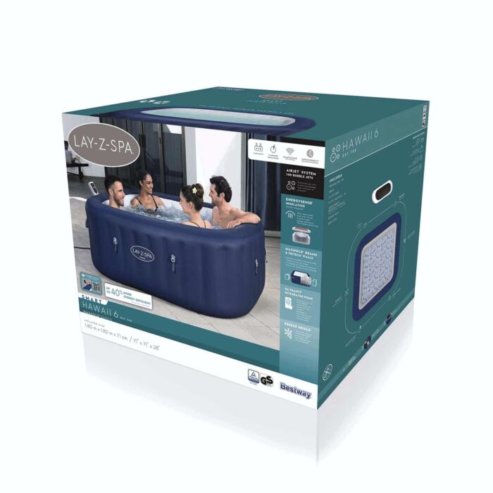 Spa de hidromasaje inflable 4-6 pers. Lay-Z-Spa Hawaii Smart