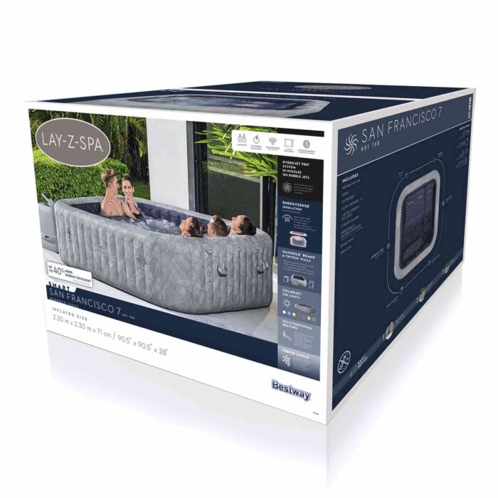 Spa hinchable 5-7 pers. Lay-Z-Spa San Francisco Smart Hydrojet Spa hinchable 5-7 pers. Lay-Z-Spa San Francisco Smart Hydrojet