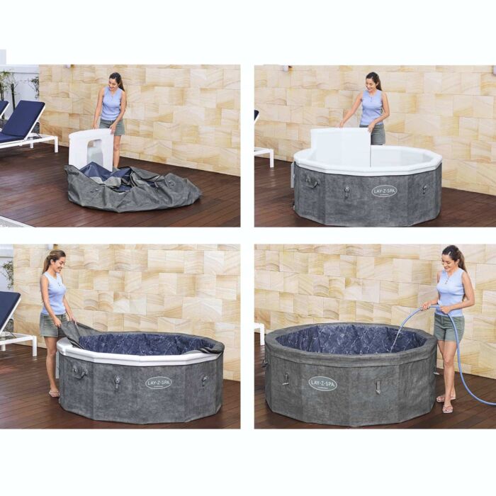 Spa hinchable 4-6 pers. Lay-Z-Spa Carrara Smart