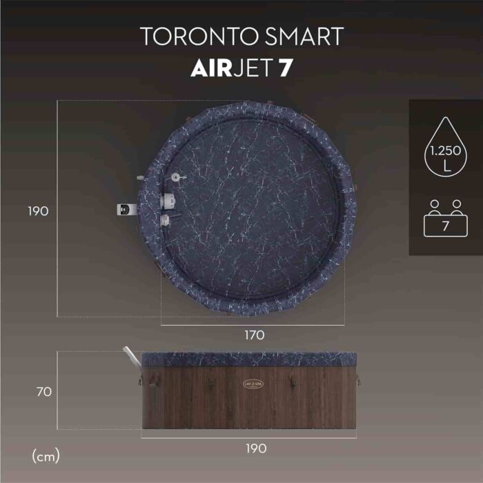 Spa hinchable 4-6 pers. Lay-Z-Spa Toronto Smart