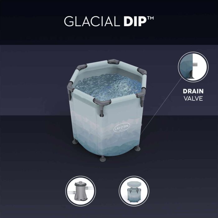Tanque baños de hielo 1 pers. Lay-Z-Spa Glacial Dip