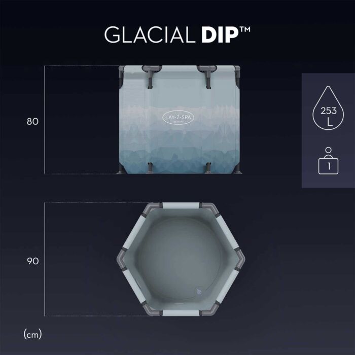 Tanque baños de hielo 1 pers. Lay-Z-Spa Glacial Dip