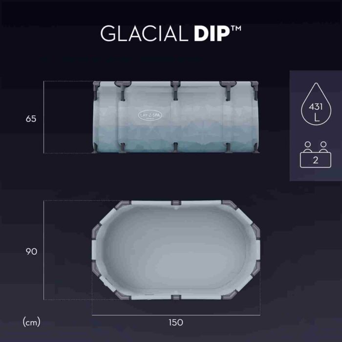 Tanque baños de hielo 2 pers. Lay-Z-Spa Glacial Dip