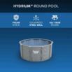 Piscina desmontable redonda de acero Hydrium 3,05m x 1,22m