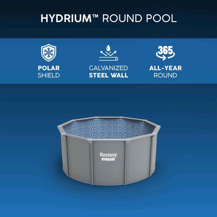 Piscina desmontable redonda de acero Hydrium 3,05m x 1,22m