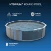 Piscina desmontable redonda de acero Hydrium 3,05m x 1,22m