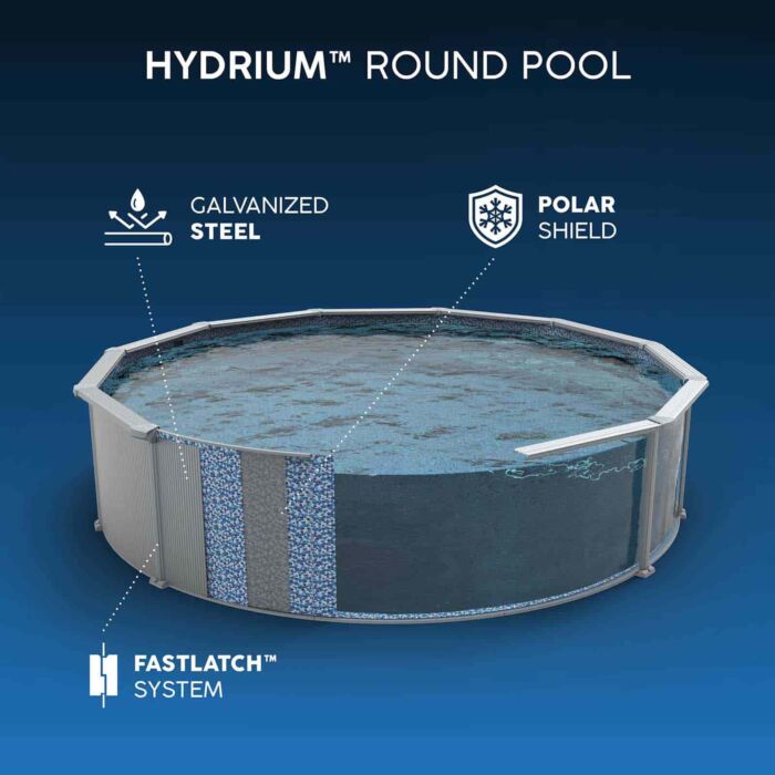Piscina desmontable redonda de acero Hydrium 3,05m x 1,22m