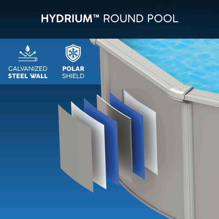 Piscina desmontable redonda de acero Hydrium 3,05m x 1,22m